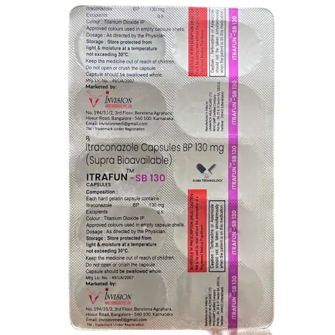 Itrafun Sb 130 Capsules product image