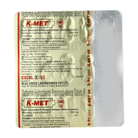 K Met 500 Tablet product image