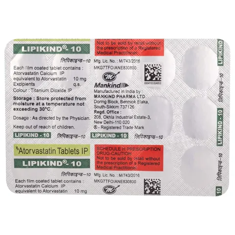 Lipikind 10 Tablet product image