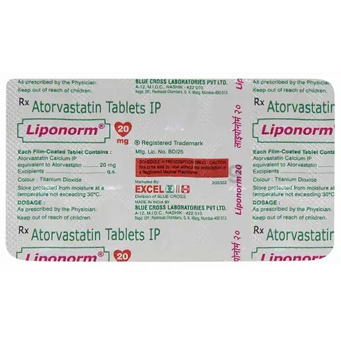 Lipinorm 20mg Tablet product image