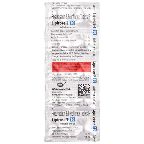 Lipirose F 10 Tablet product image