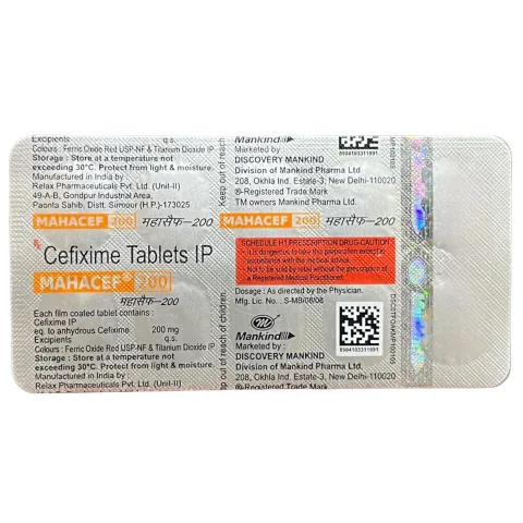 Mahacef 200 Tablet product image