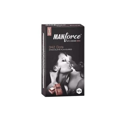 Manforce 342 Dots Chocolate Flavoured Condoms product image