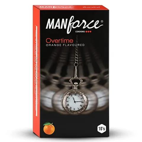 Manforce Overtime Orange Flavoured Dotted Condo... product image