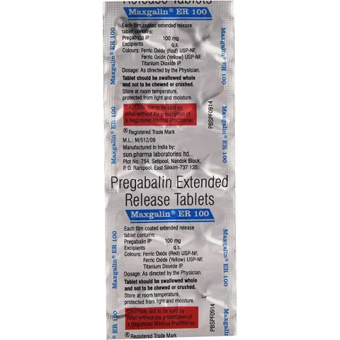Maxgalin Er 100 Tablet product image