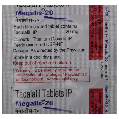 Megalis 20 Tablet product image