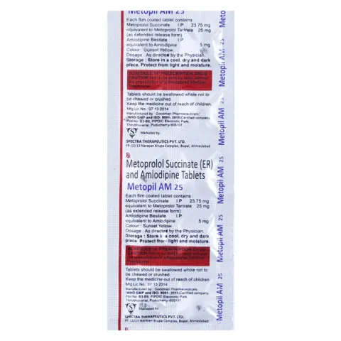 Metopil Am 25 Tablet product image