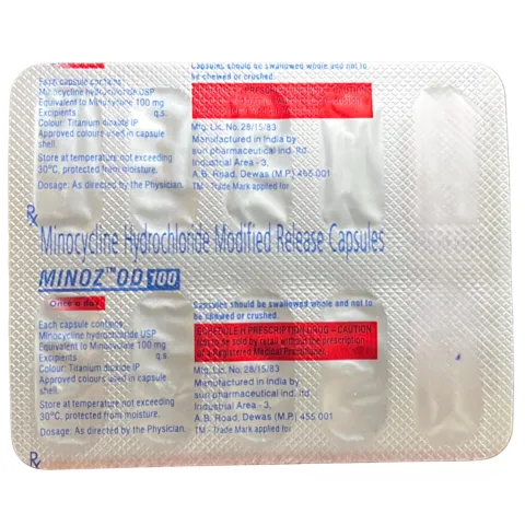 Minoz Od 100mg Capsule product image