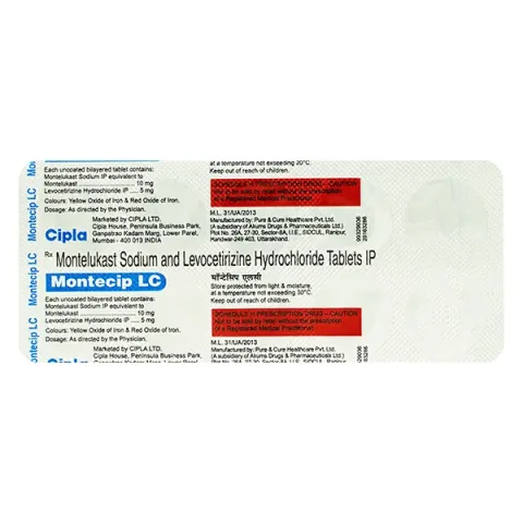 Montecip Lc Tablet product image