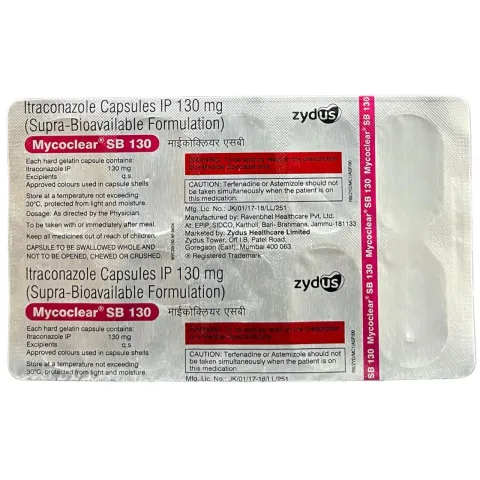 Mycoclear Sb 130 Capsule product image