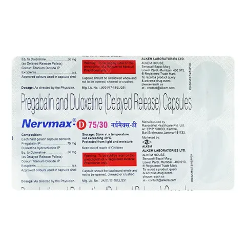 Nervmax D 75/30 Capsule product image