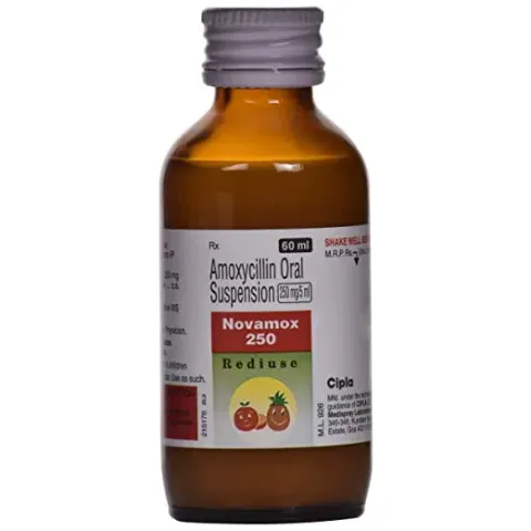 Novamox 250 Syrup 60ml product image