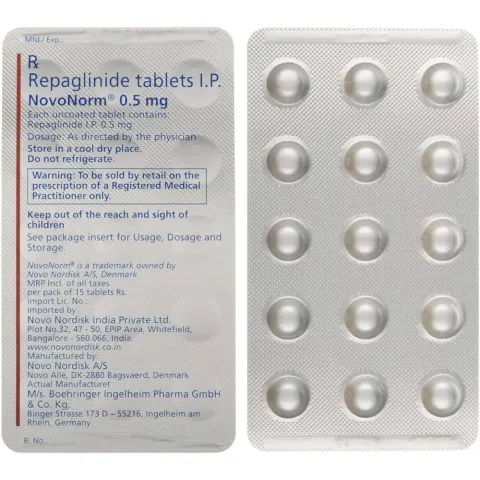 Novonorm 0.5mg Tablet product image