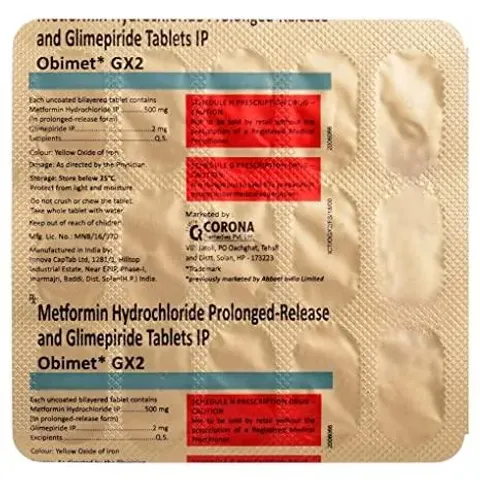 Obimet Gx 2 Tablet product image