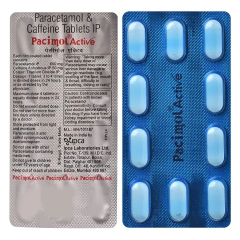 Pacimol Active Tablet product image