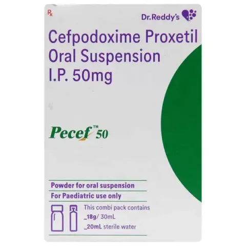 Pecef 50mg Suspension 30ml product image