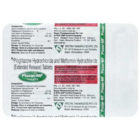 Piozar Mf Tablet product image