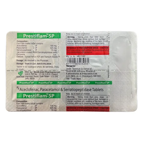 Prestiflam Sp Tablet product image