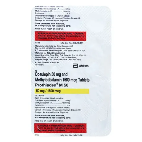 Prothiaden M 50/1500 Tablet product image