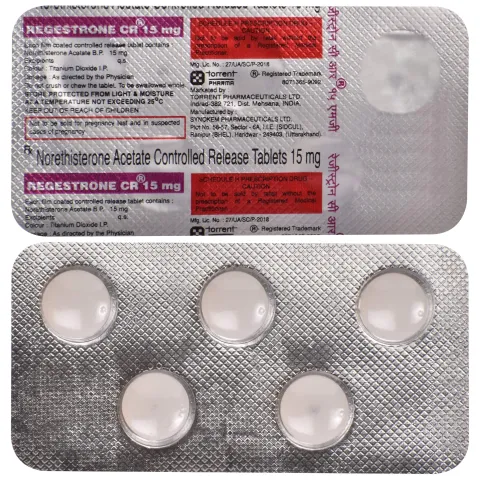 Regestrone Cr 15mg Tablet product image