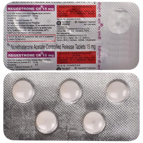 Regestrone Cr 15mg Tablet product image