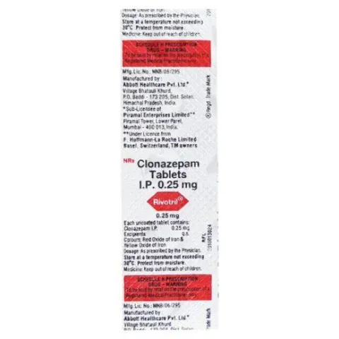 Rivotril 0.25 Tab product image