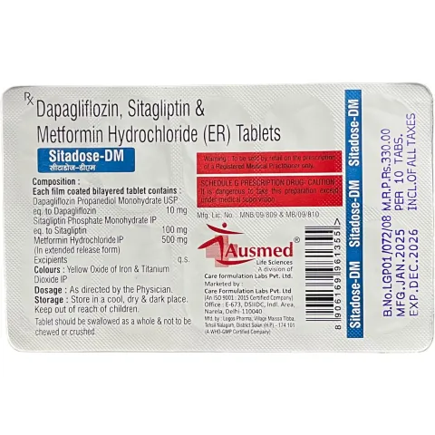 Sitadose Dm Tablet product image