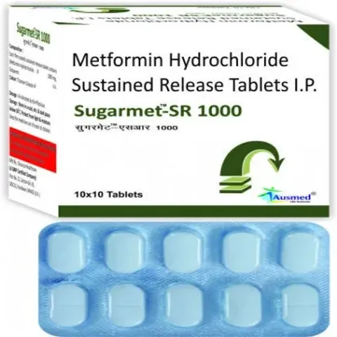 Sugarmet 1000mg Tablet Sr product image
