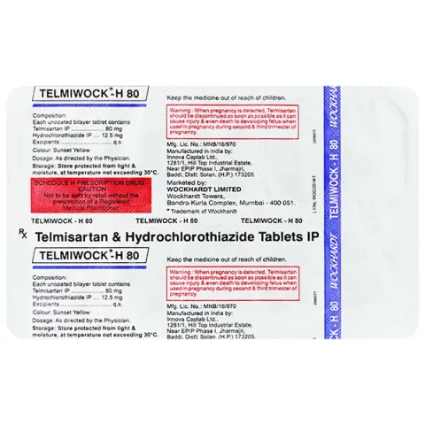 Telmiwock H 80 Tablet product image