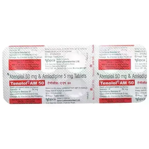 Tenolol Am 50 Tablet product image