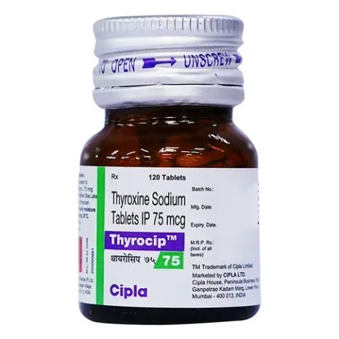 Thyrocip 75 Tablet product image