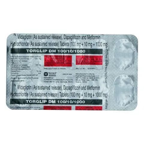 Torglip Dm 10/1000/100 Tablet product image