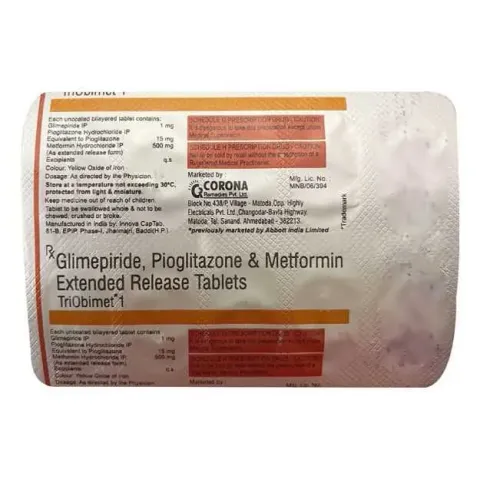 Triobimet 1 Tablet product image