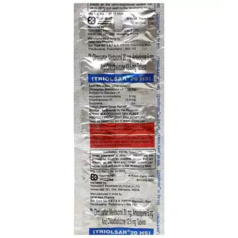 Triolsar 20 Hs Tablet product image