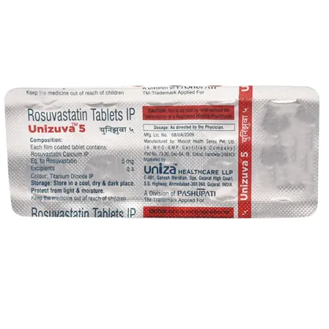 Unizuva 5mg Tablet product image