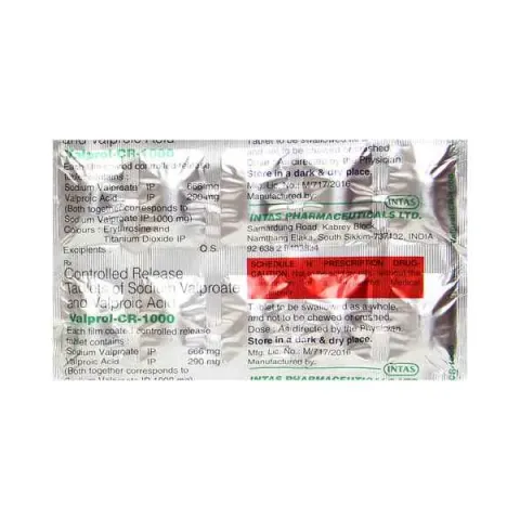 Valprol Cr 1000 Tablet product image