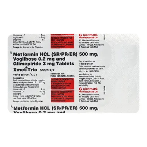 Xmet Trio 500/0.2/2 Tablet product image