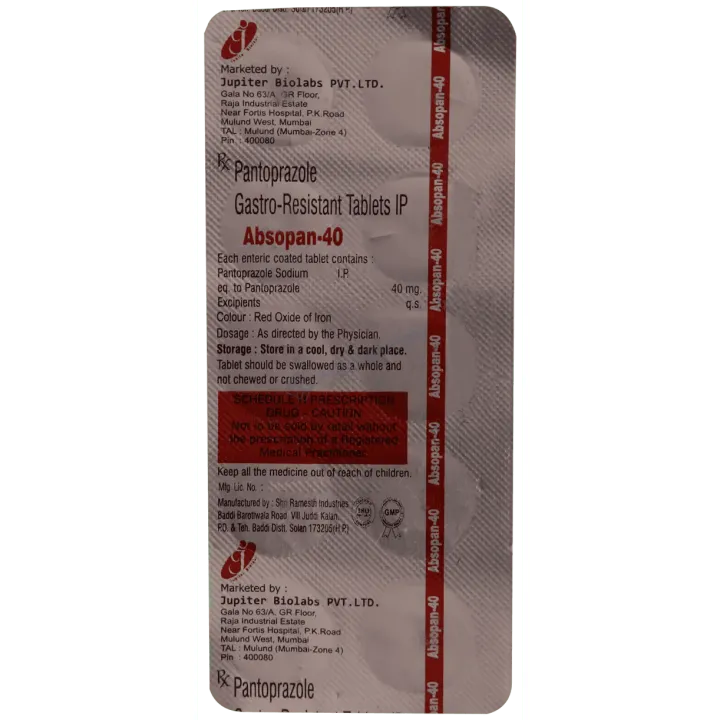 Absopan 40mg Tablet product image