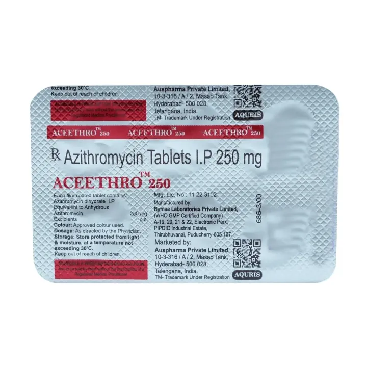 Aceethro 250mg Tablet product image