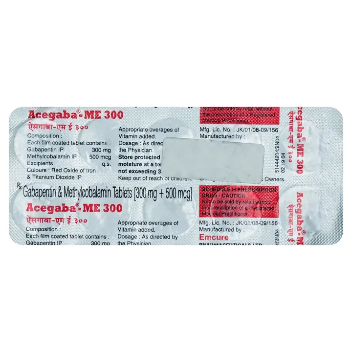 Acegaba Me 300mg/500mcg Tablet product image