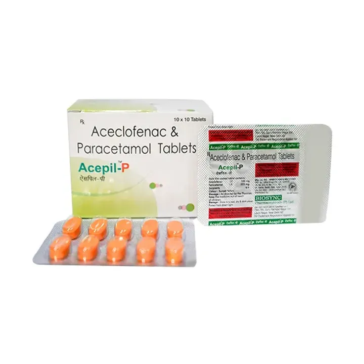 Acepil-p 100mg/500mg Tablet product image