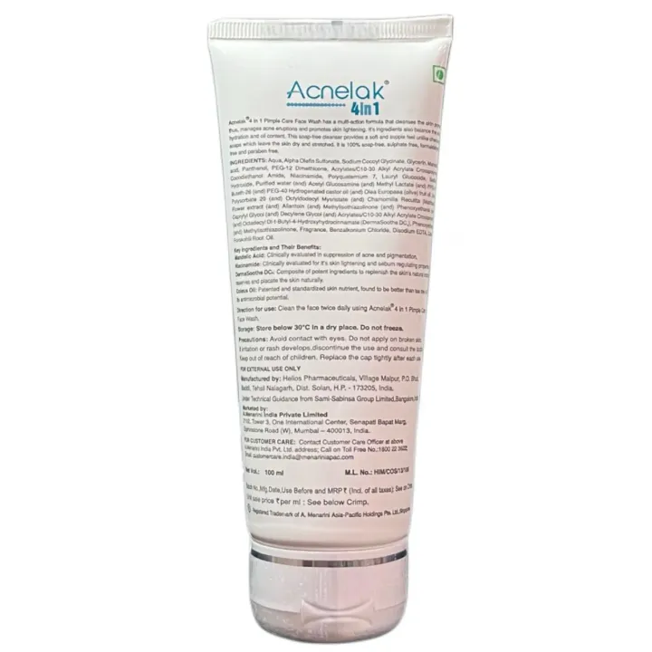 Acnelak 4in1 Pimple Care Face Wash 100ml product image