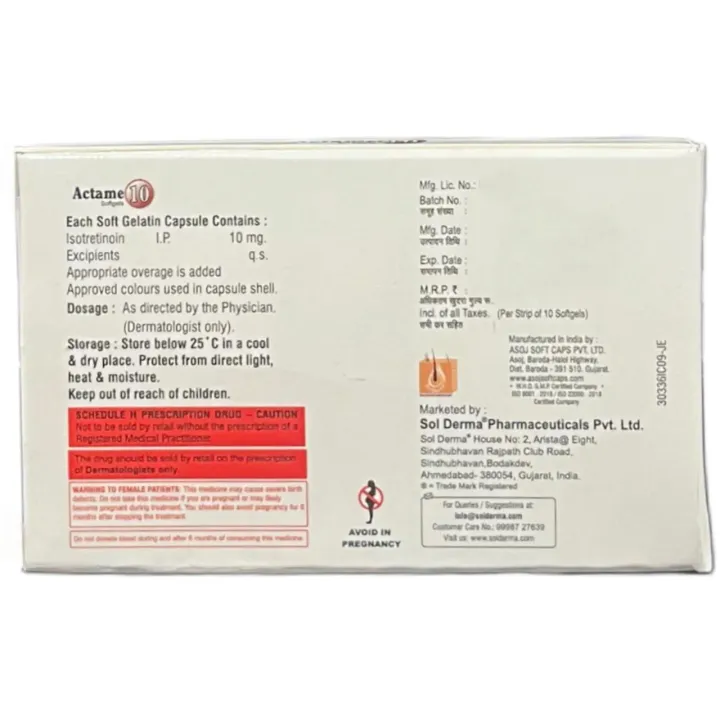 Actame 10 Capsule product image