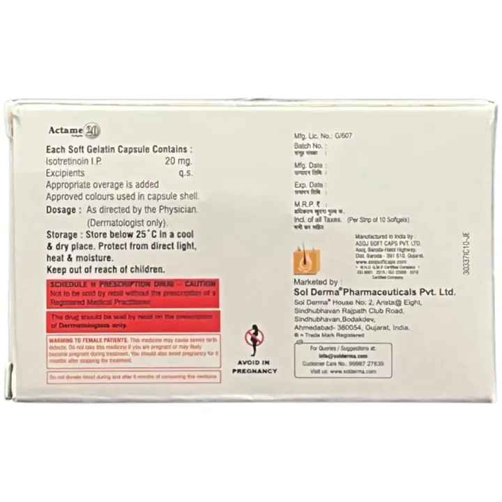 Actame 20 Capsule product image