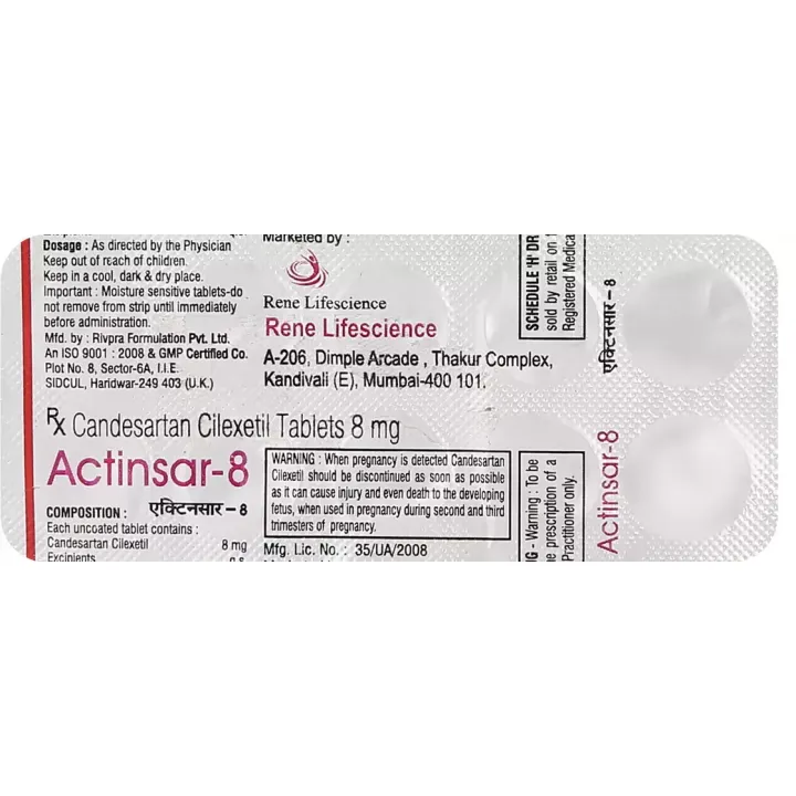 Actinsar 8 Tablet product image