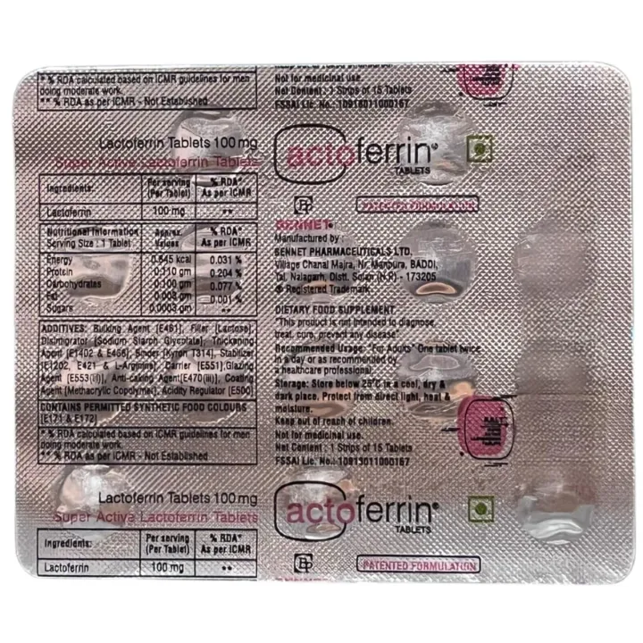 Actoferrin 100 Tablets product image