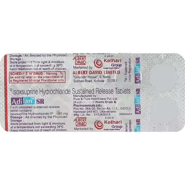 Adilan 40mg Tablet product image