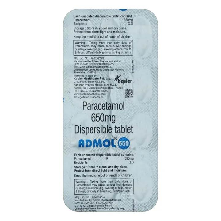 Admol 650 Tablet product image