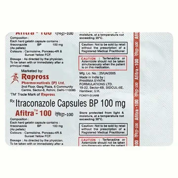 Afitra 100 Capsule product image