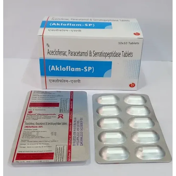 Akloflam Sp 100mg/325mg/15mg Tablet product image